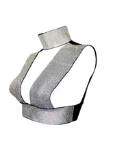 Neck Chain Detail Open Rhinestone rock & sexy party tank bra Top only without skirt & legging Sai Feel